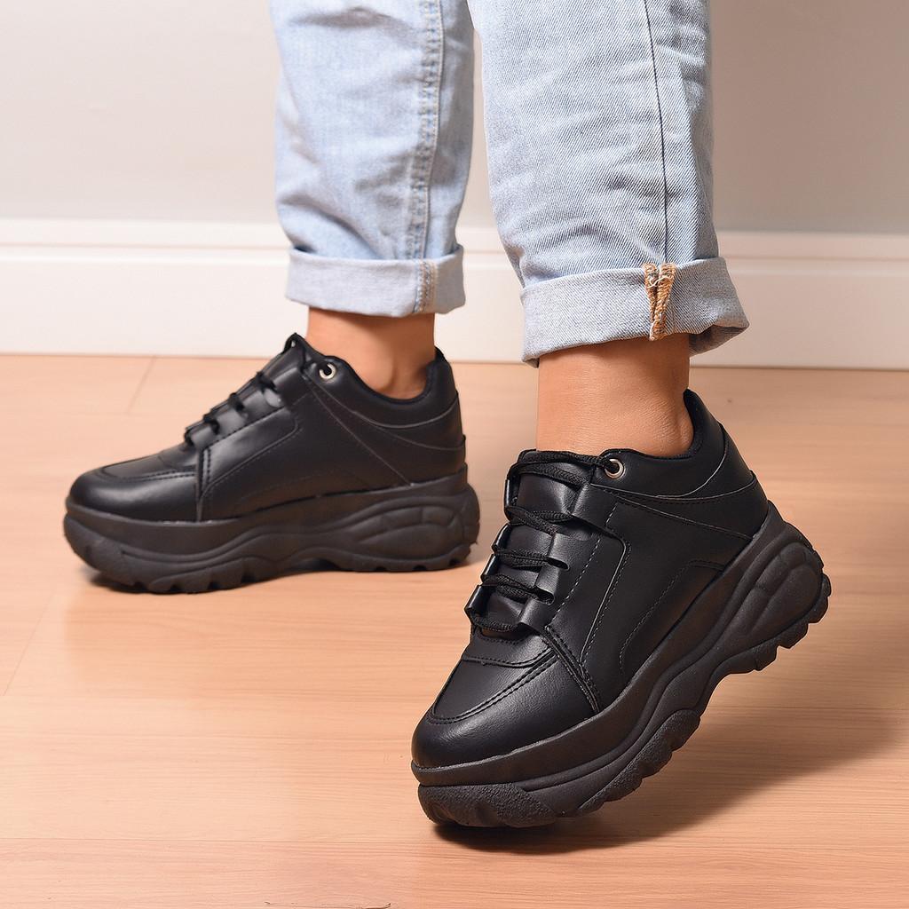 Tênis Plataforma Feminino Urban Style – Modelo Buffalo com Altura e Conforto!