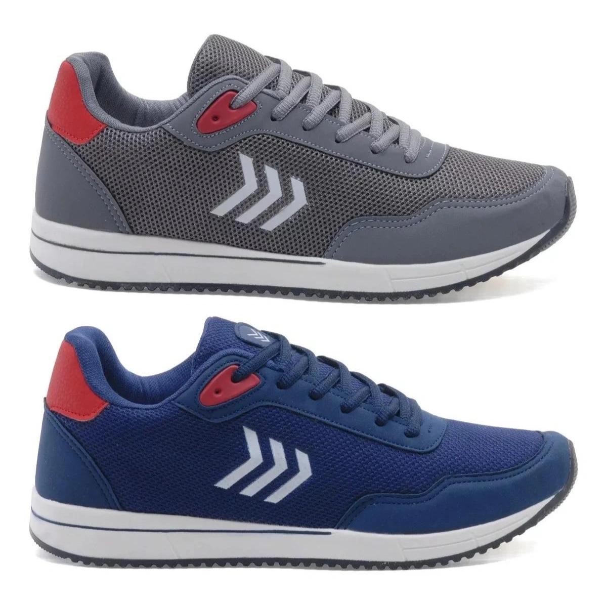 Kit 2 Tênis Masculino Sport Casual Confortáveis e Estilosos