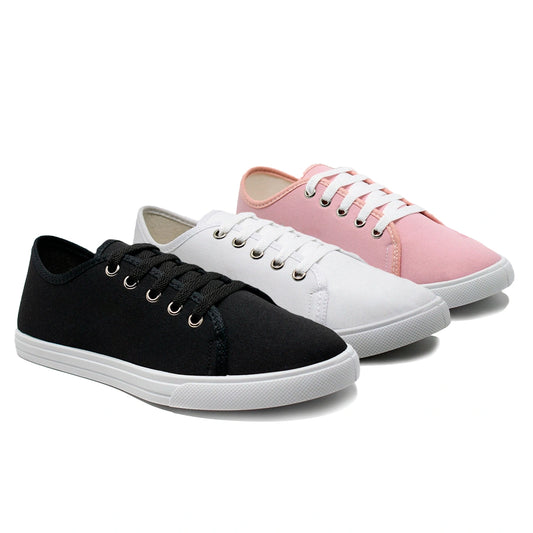 Kit 3 Tênis Feminino Casual Classic Comfort e Estilo