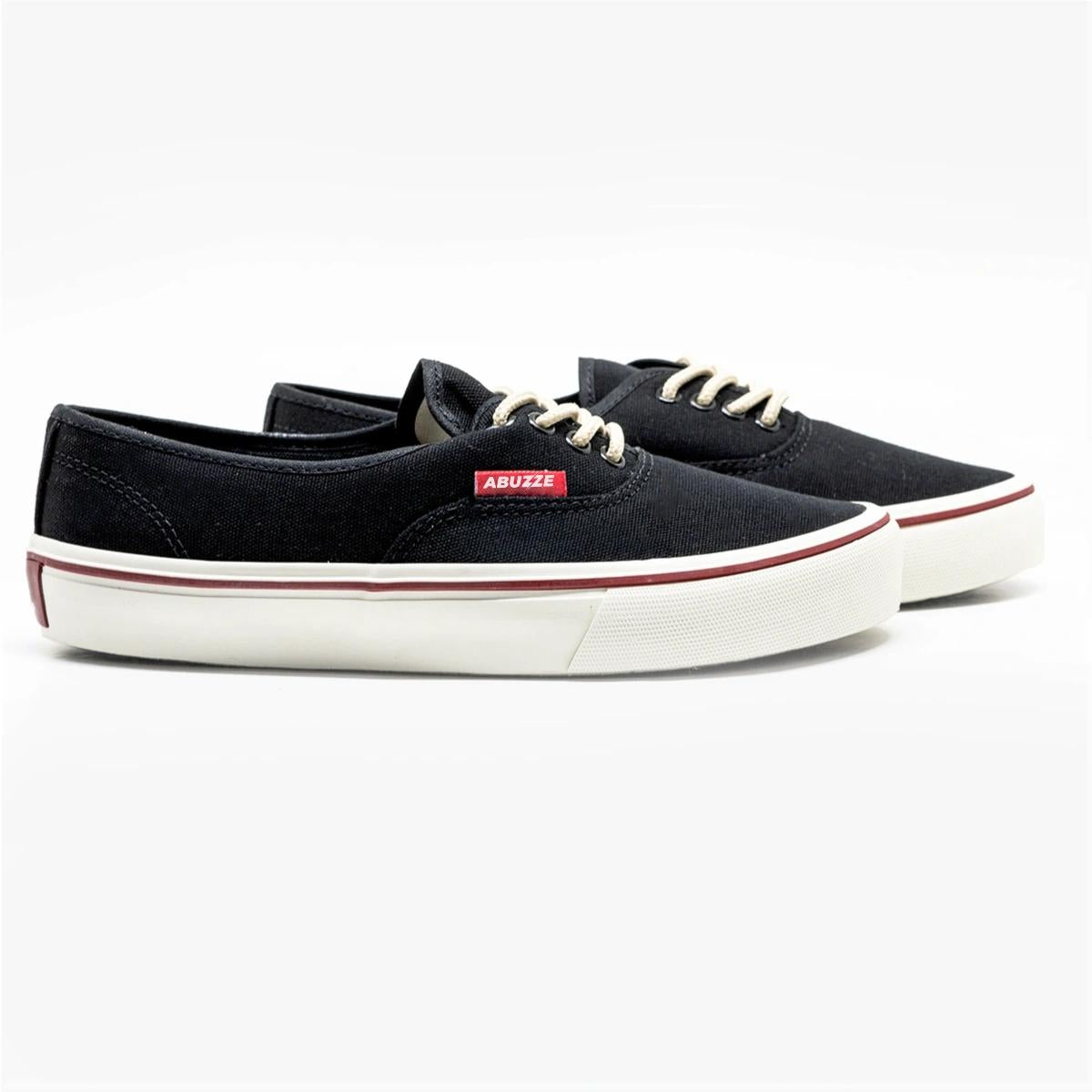 Tênis Feminino Abuzze Authentic Preto e Branco Estilo Casual