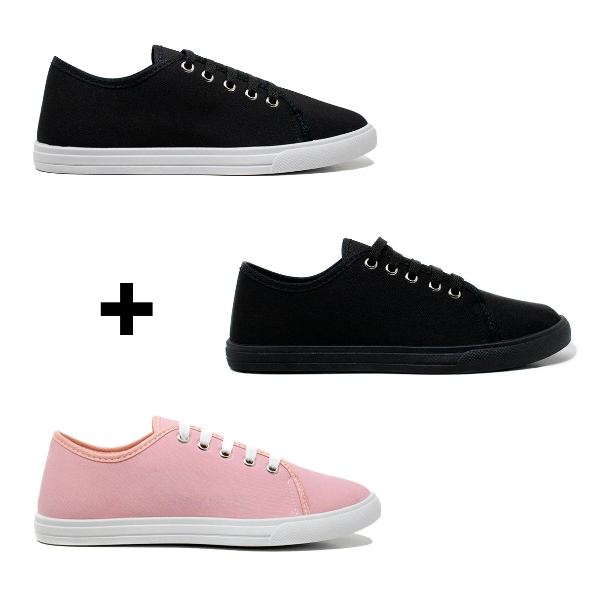 Kit 3 Tênis Feminino Casual Classic Comfort e Estilo