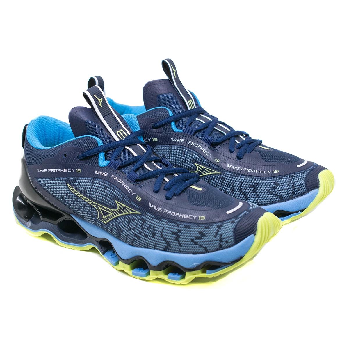 Tênis Masculino Mizuno Wave Prophecy 13 – Conforto Máximo, Visual Imponente e Performance de Verdade!